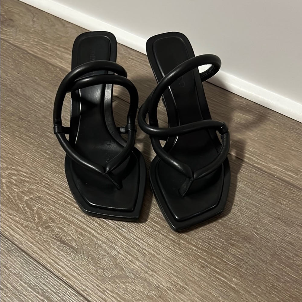 Jimmy Choo Cape 70 Black Strappy Sandals
